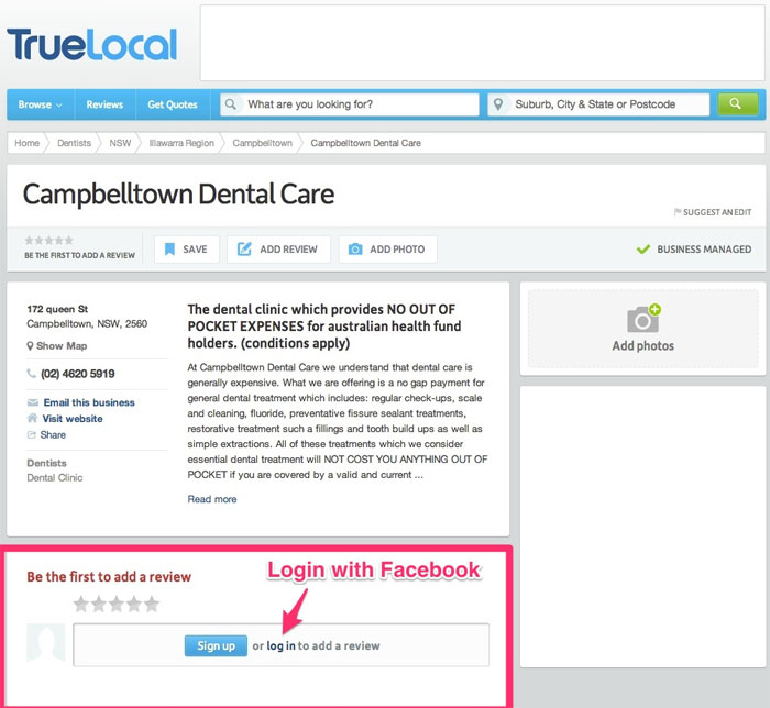 Campbelltown Dental Care TrueLocal Review